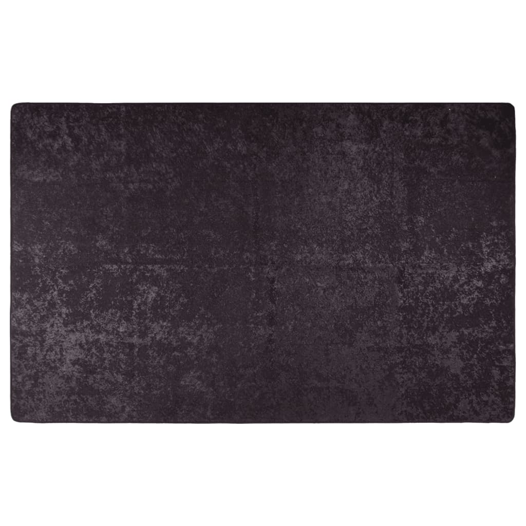 Rug Washable 160x230 cm Anthracite Anti Slip - Decor Base