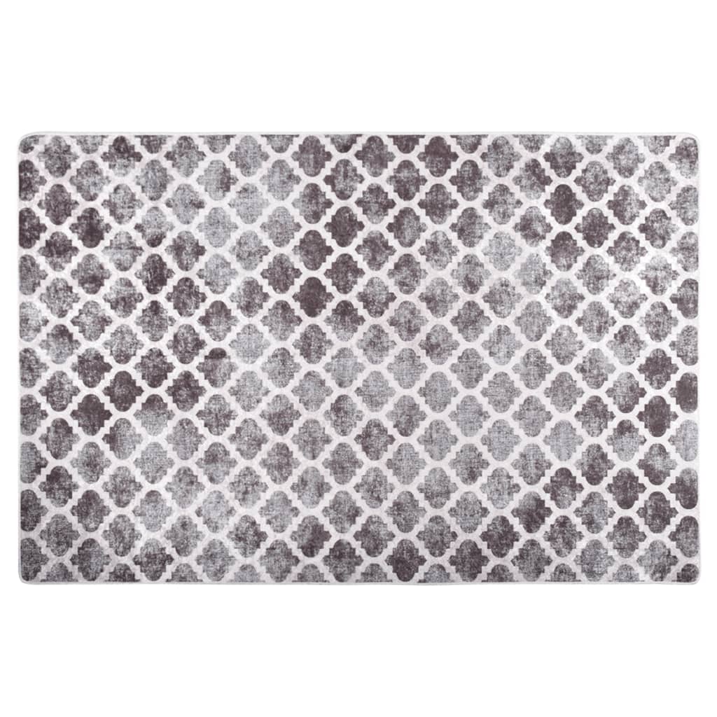 Rug Washable 80x150 cm Multicolour Anti Slip - Decor Base