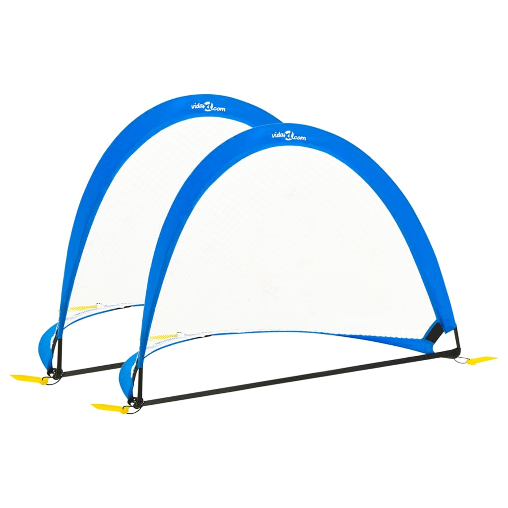 Children Football Goals 2 pcs Set with Storage Bag 119x82x84.5 cm - Sid & Sam