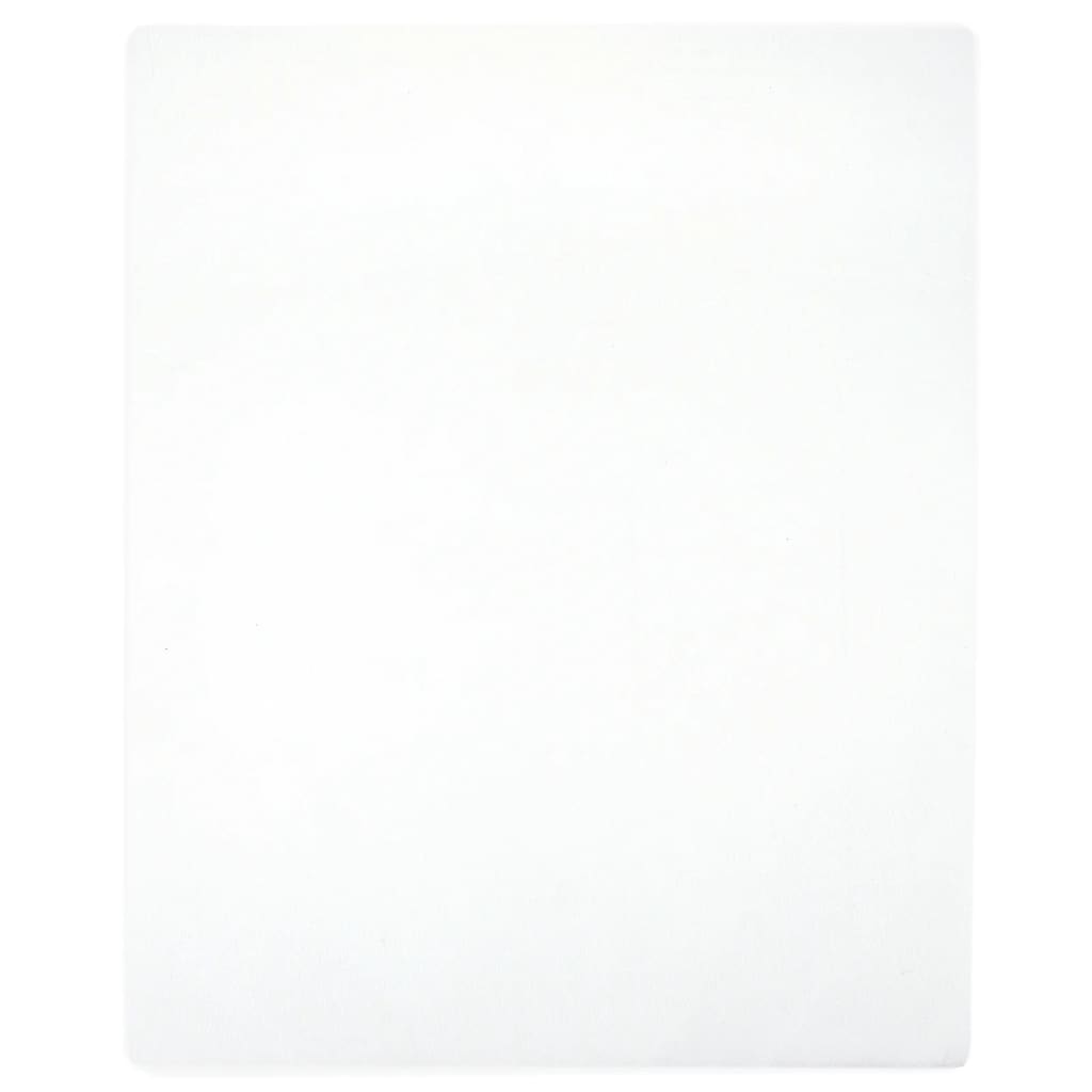 Jersey Fitted Sheet White 140x200 cm Cotton - Tyrell & Tyrell