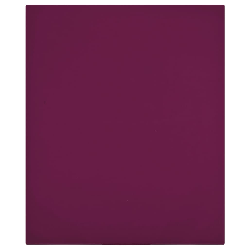 Jersey Fitted Sheets 2 pcs Bordeaux 140x200 cm Cotton - Sid & Sam