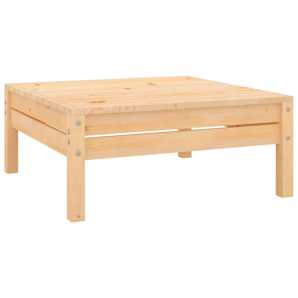 Garden Footstool Solid Pinewood - Decor Base