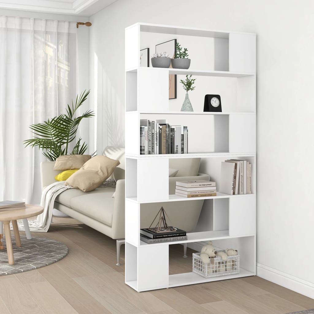 Book Cabinet Room Divider White 100x24x188 cm - Style and Chic