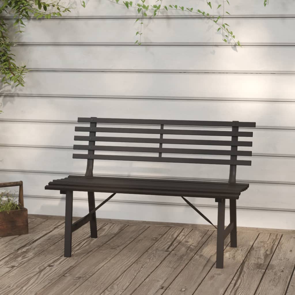 Garden Bench 110 cm Steel Black - Merkel Designers