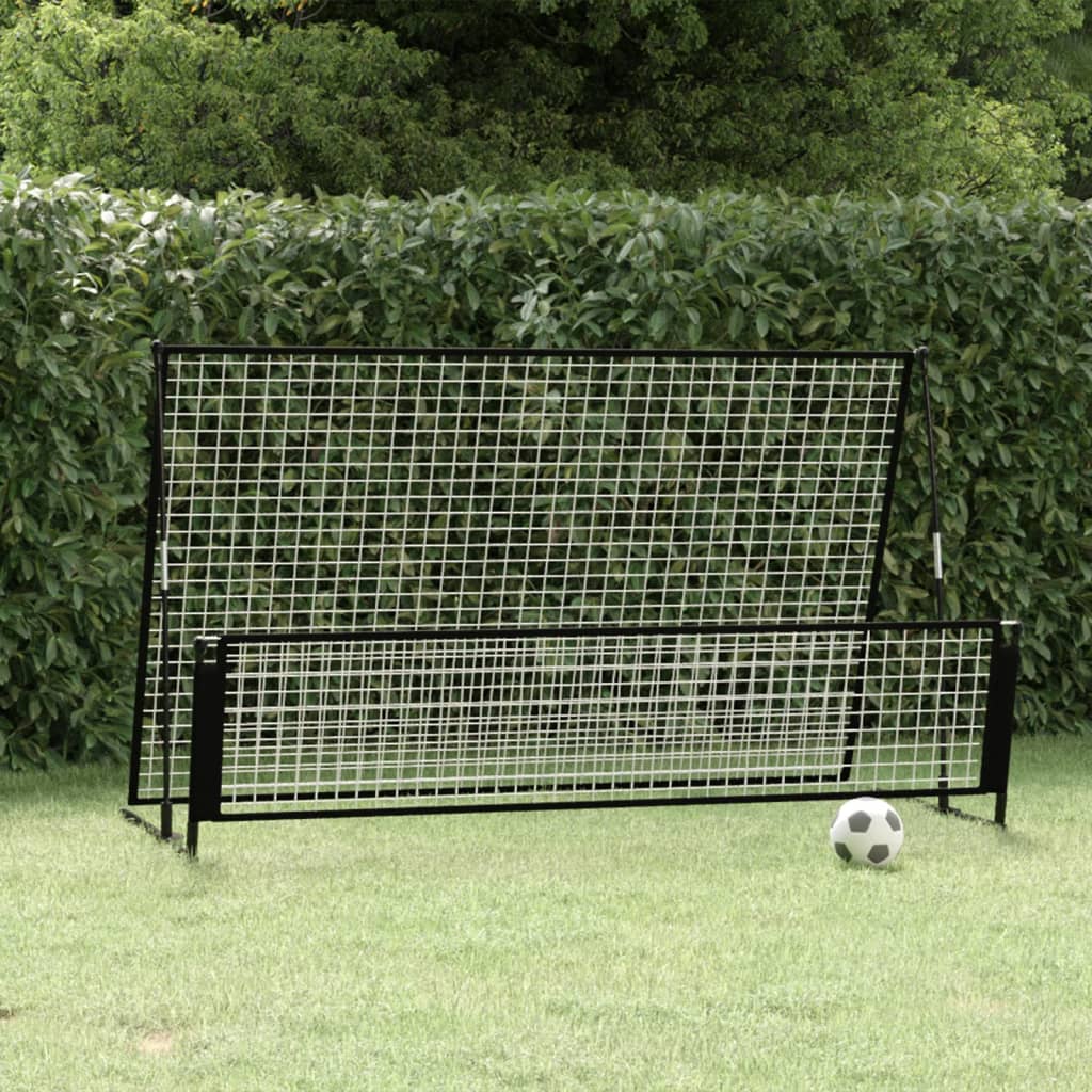 2 in 1 Soccer Rebounder Football Goal 202x104x120 cm Steel - Unbeatable Bargains