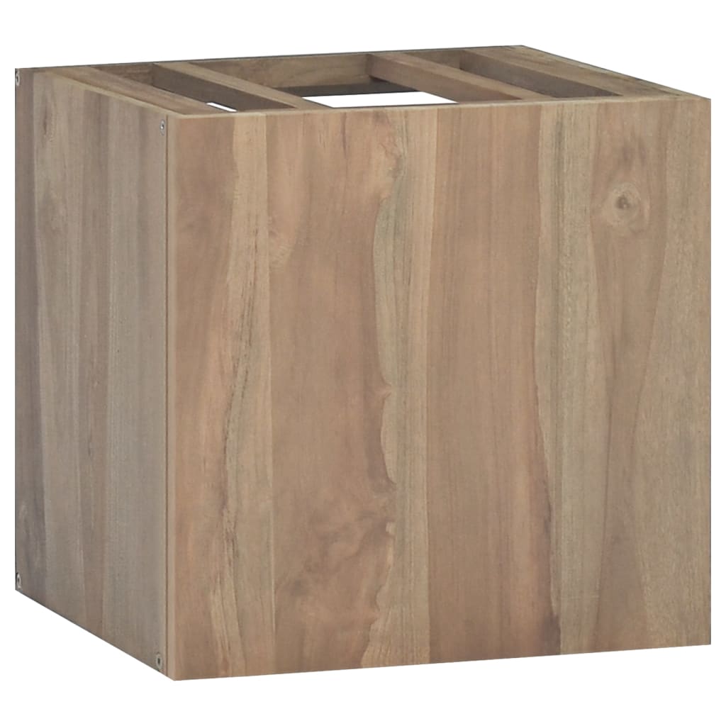 Wall-mounted Bathroom Cabinet 46x25.5x40 cm Solid Wood Teak - Decor Base