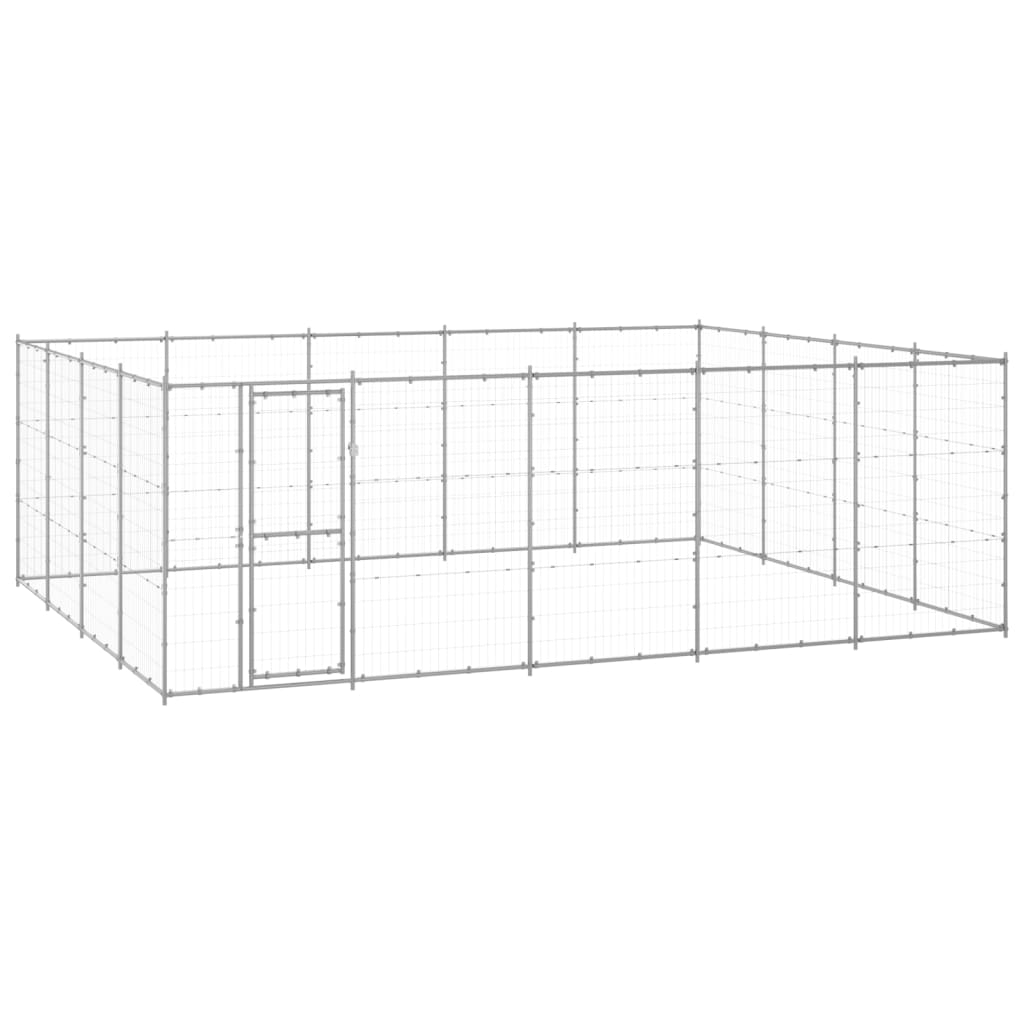 Outdoor Dog Kennel Galvanised Steel 24.2 m2 - Casper Homes