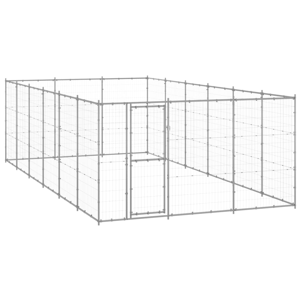 Outdoor Dog Kennel Galvanised Steel 21.78 m2 - 3082328 - Casper Homes