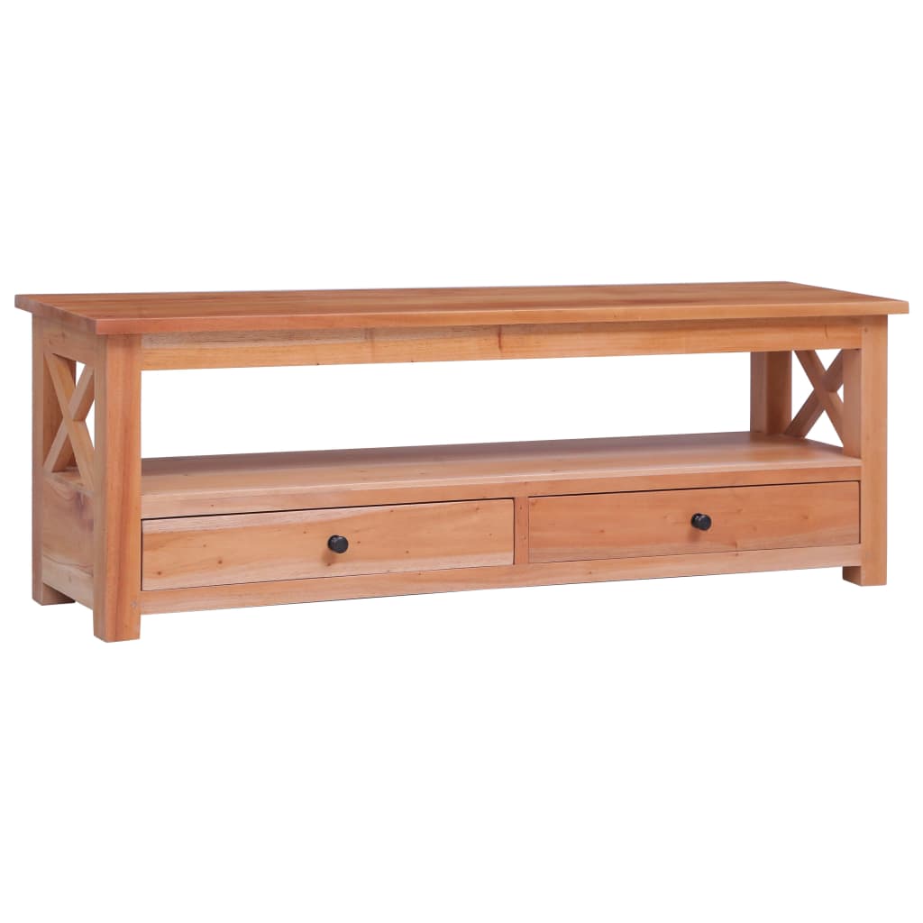 TV Cabinet 115x30x40 cm Solid Mahogany Wood - Discount Dealers