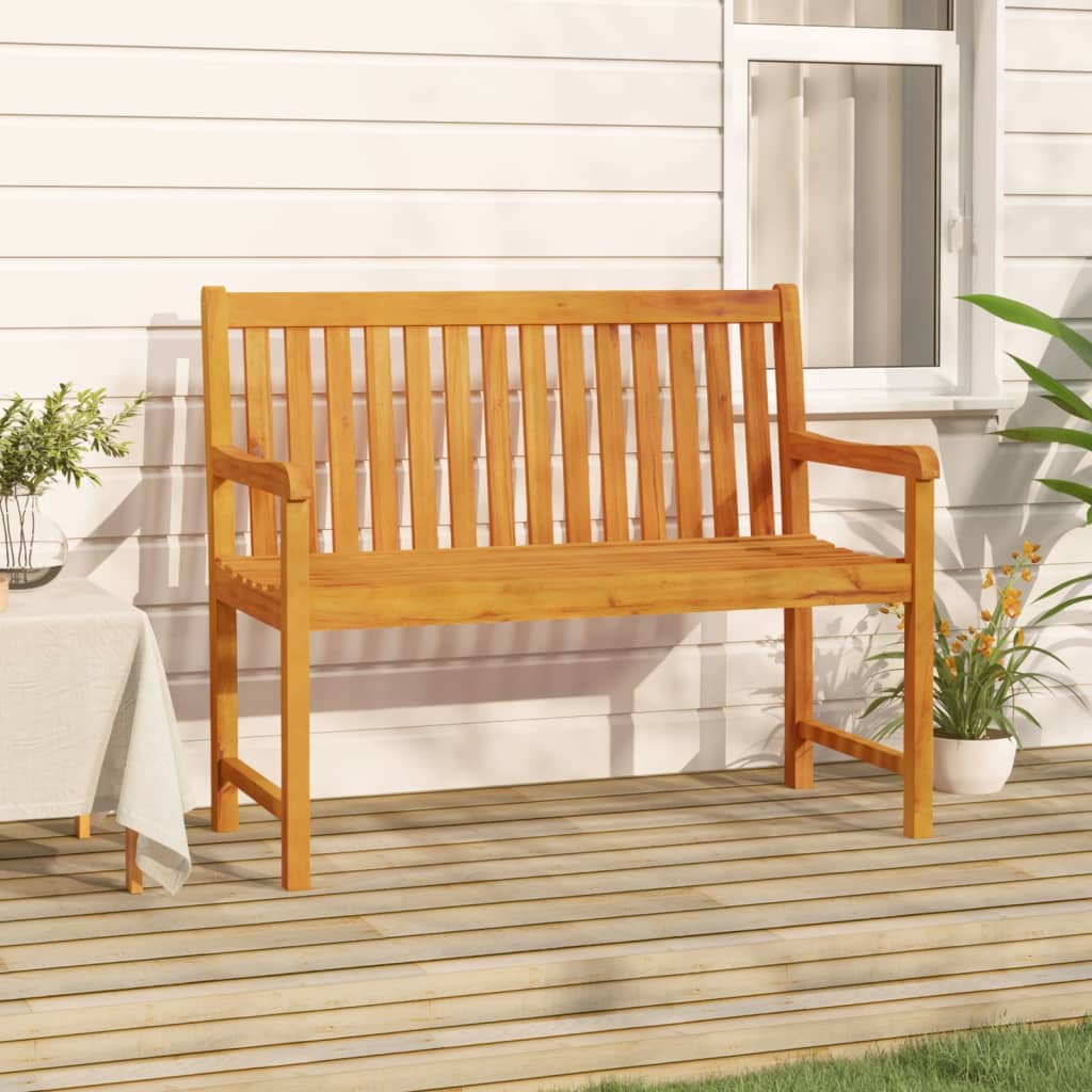 Garden Bench 110 cm Solid Acacia Wood - Style and Chic