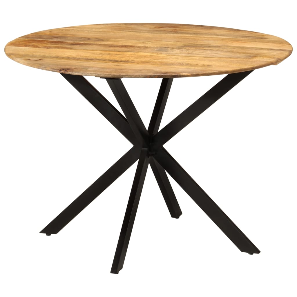 Dining Table Ã ̃110x78 cm Solid Wood Mango and Steel - Casper Homes