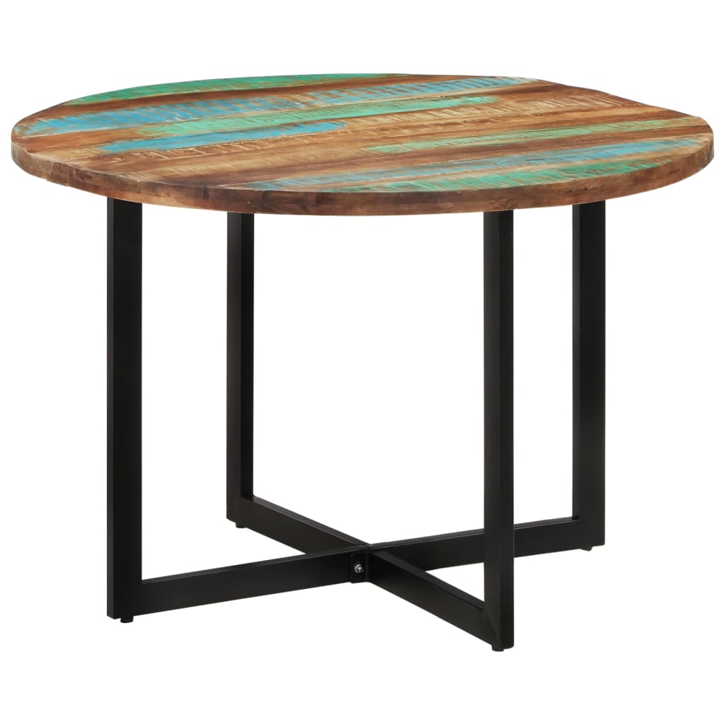 Dining Table 110x75 cm Solid Wood Reclaimed - Discount Dealers