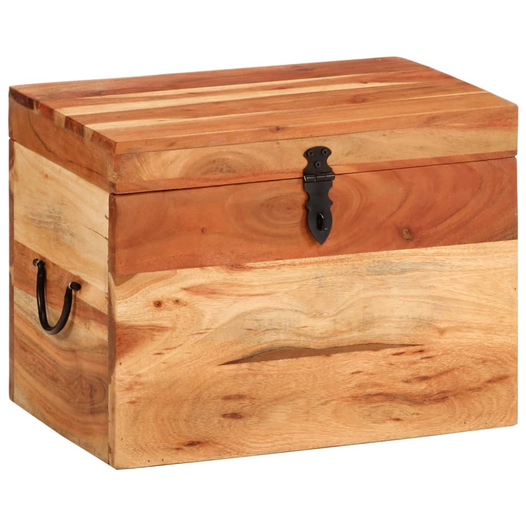 Storage Box 39x28x31 cm Solid Wood Acacia - Design Hut