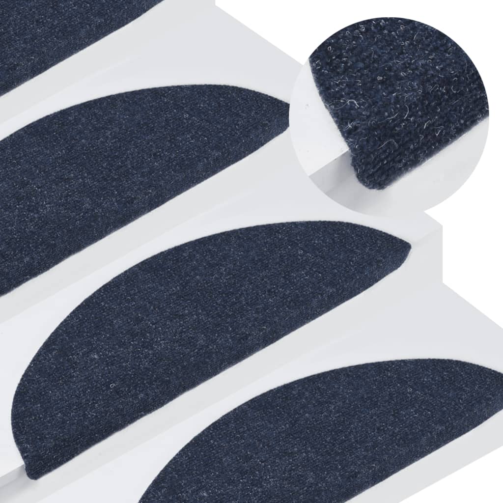 Stair Mats Self-adhesive 15 pcs 56x17x3 cm Blue - All Things Good