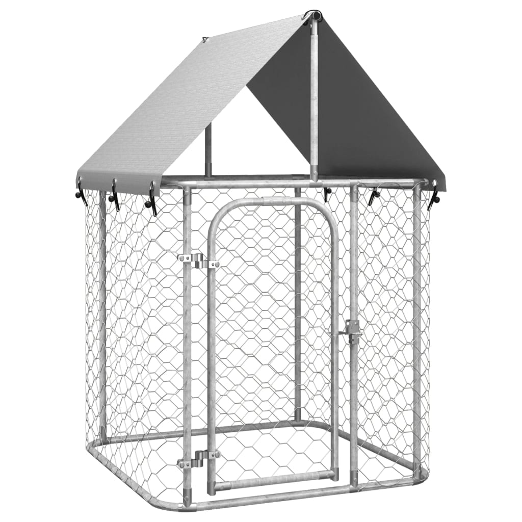 Outdoor Dog Kennel with Roof 100x100x150 cm - Tyrell & Tyrell