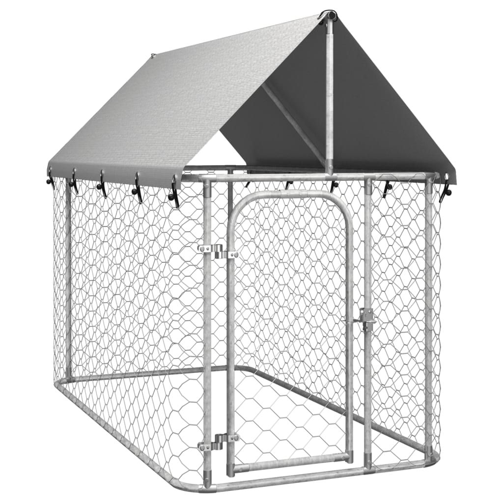 Outdoor Dog Kennel with Roof 200x100x150 cm - Merkel Designers