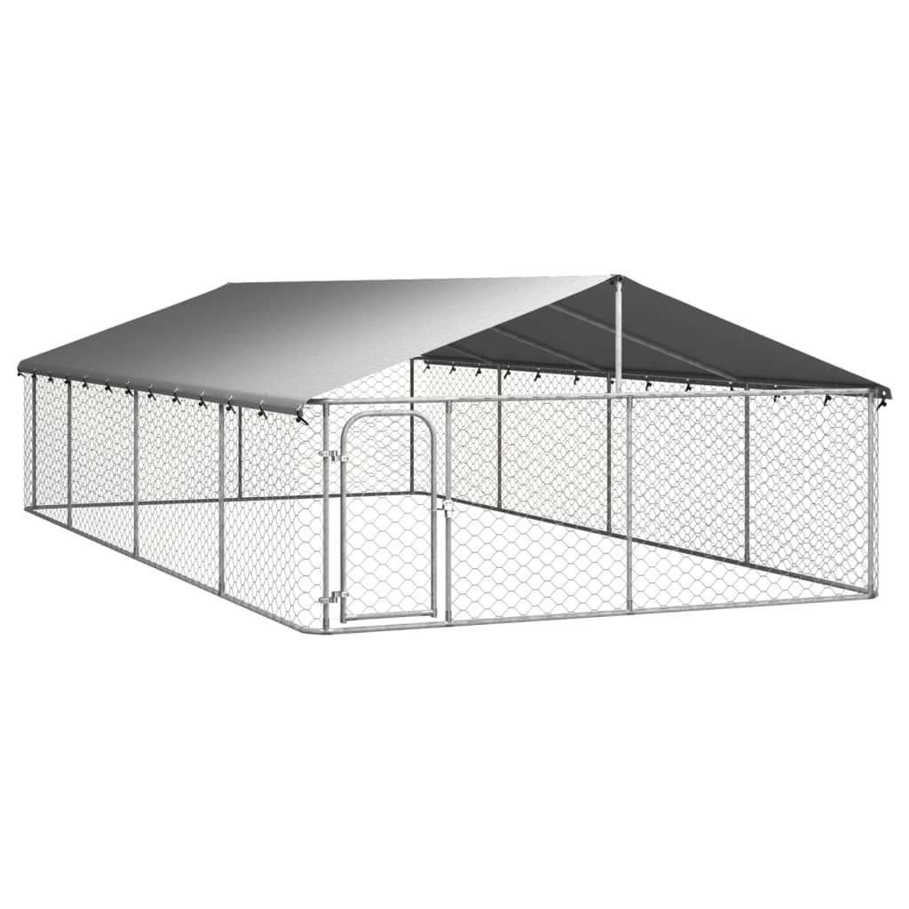 Outdoor Dog Kennel with Roof 600x300x150 cm - All Things Good