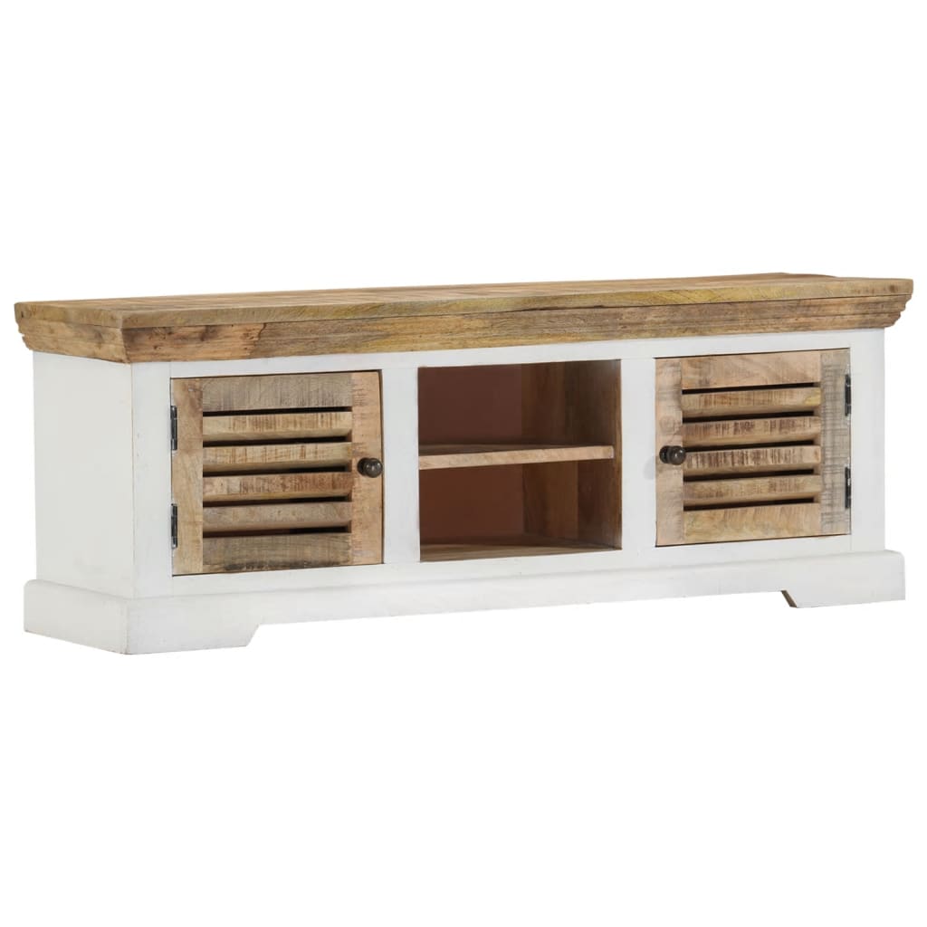 TV Cabinet 110x30x40 cm Solid Wood Mango - Style and Chic