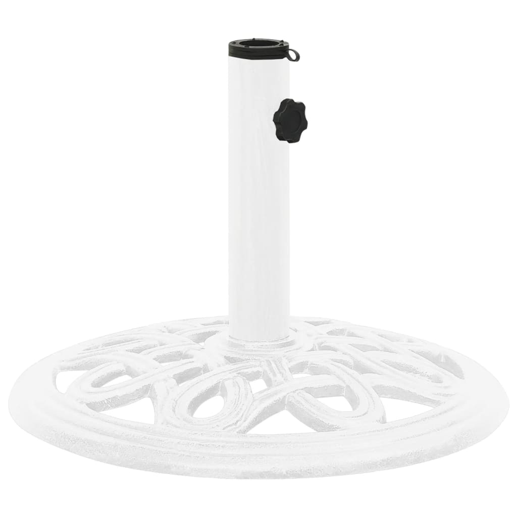 Umbrella Base White 40x40x32 cm Cast Iron - Design Hut