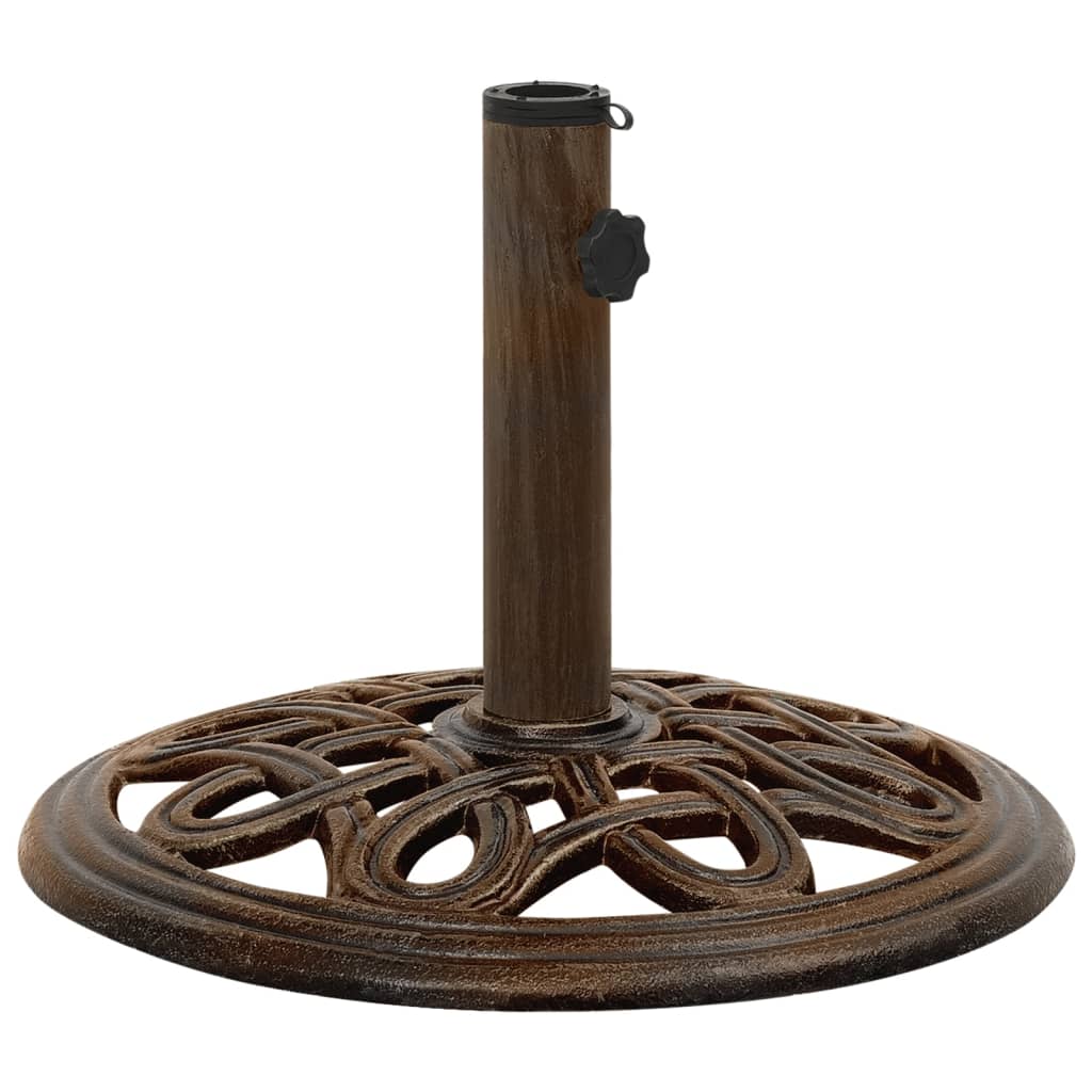 Umbrella Base Bronze 40x40x32 cm Cast Iron - Millennium Furniture