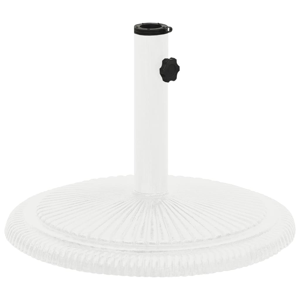 Umbrella Base White 45x45x30 cm Cast Iron - Design Hut