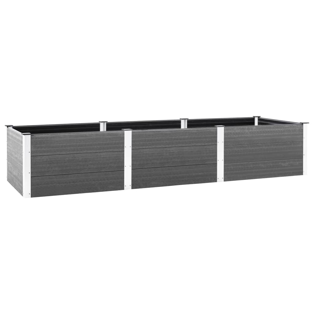 Garden Raised Bed Grey 300x100x54 cm WPC - Sid & Sam