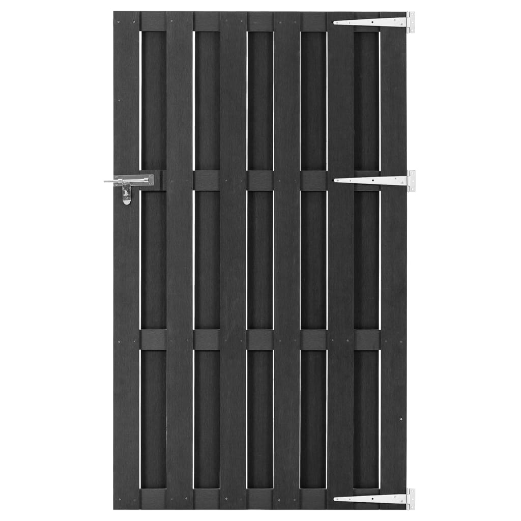Garden Gate WPC 100x180 cm Grey - Design Hut