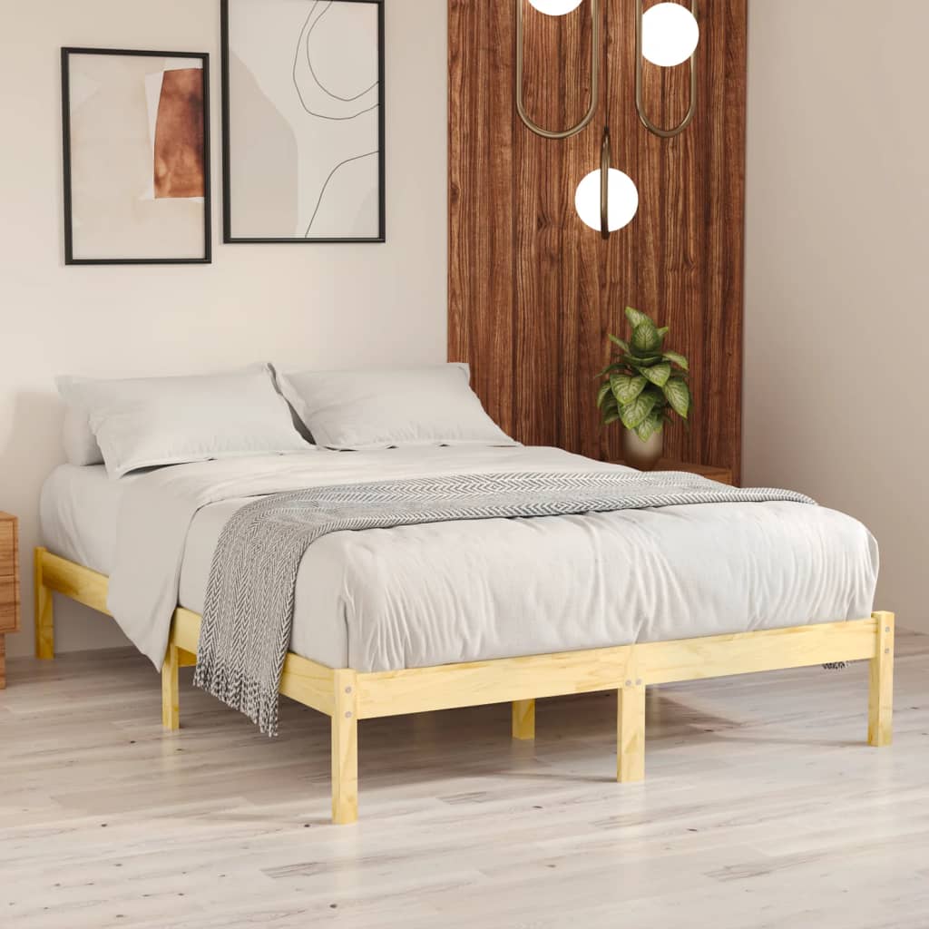Bed Frame Solid Wood 180x200 cm Super King Size - Brittle & Co