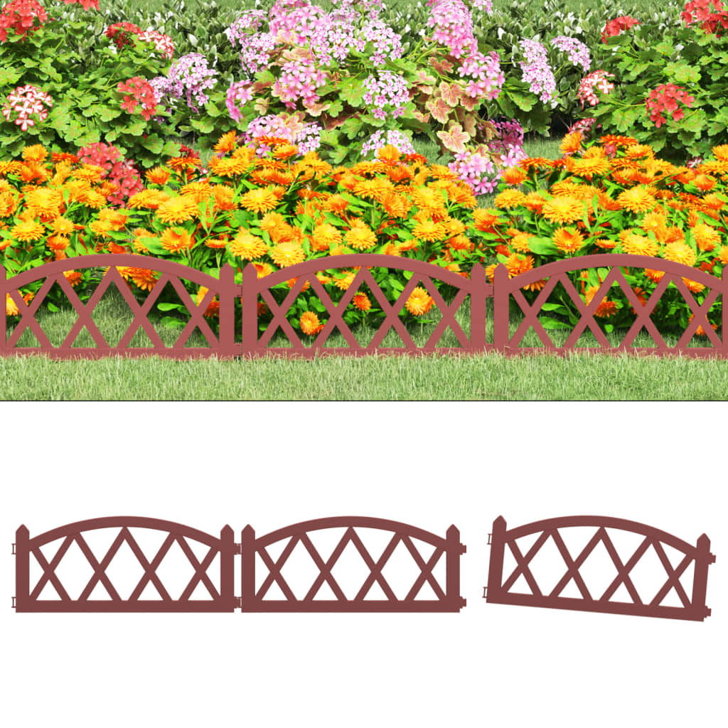 Lawn Edgings 17 pcs Red 10 m PP - All Things Good
