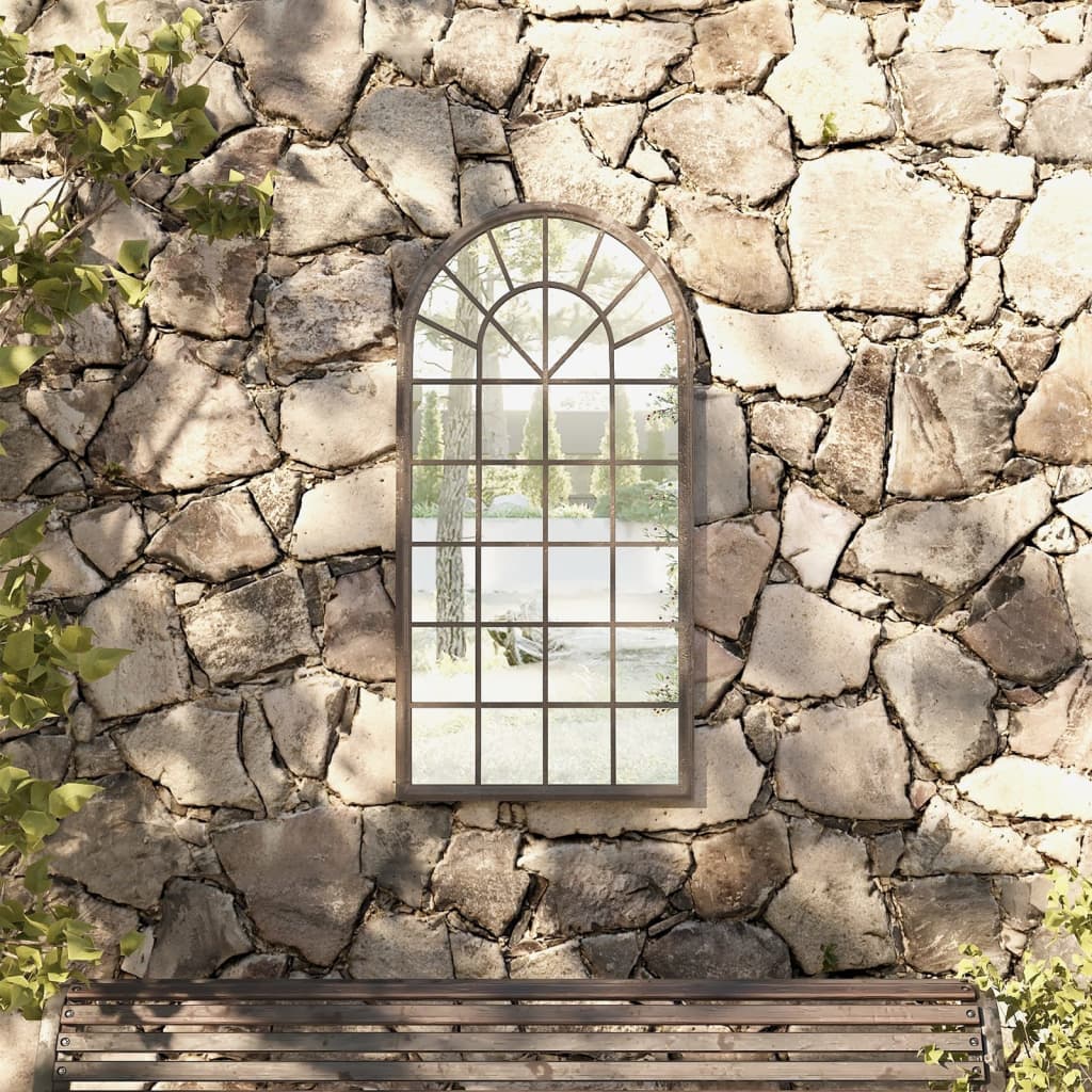 Garden Mirror Sand 90x45 cm Iron for Outdoor Use - All Things Good