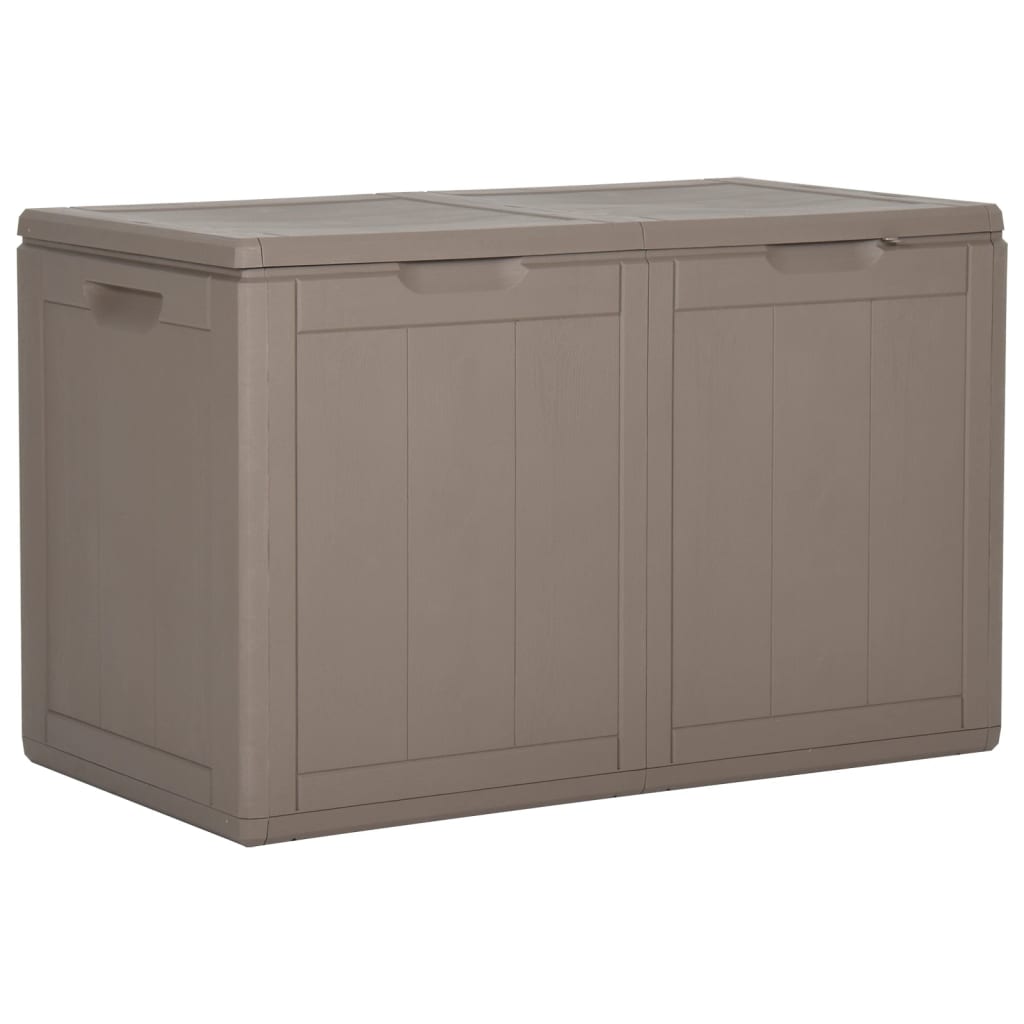 Garden Storage Box 180L Brown PP Rattan - All Things Good
