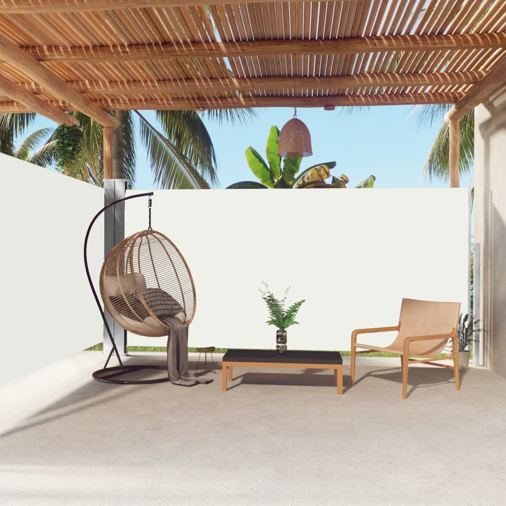 Retractable Side Awning Cream 180x600 cm - All Things Good