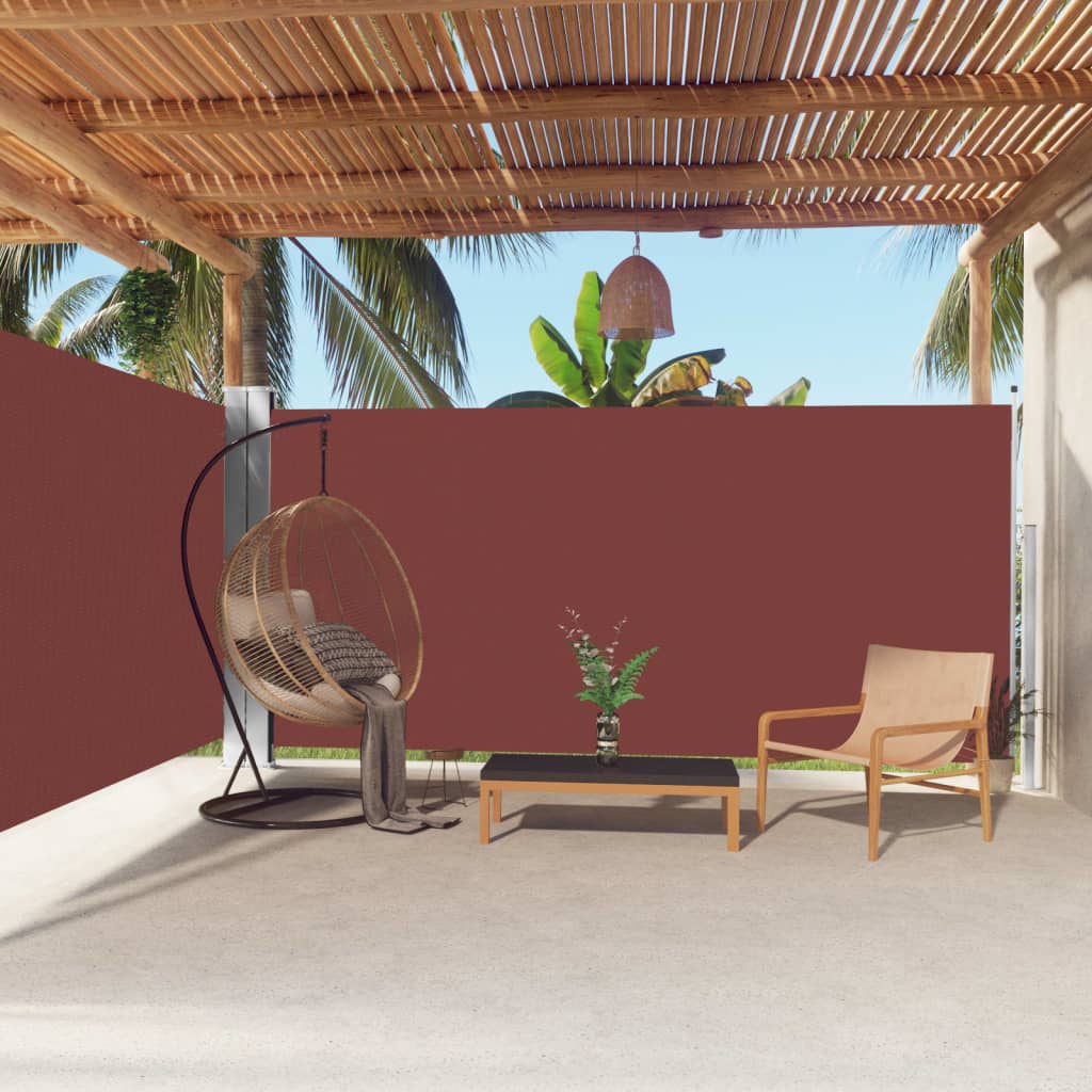 Retractable Side Awning Brown 180x600 cm - All Things Good