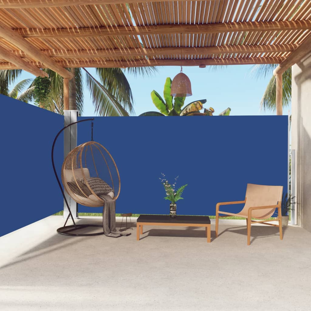 Retractable Side Awning Blue 180x600 cm - Merkel Designers