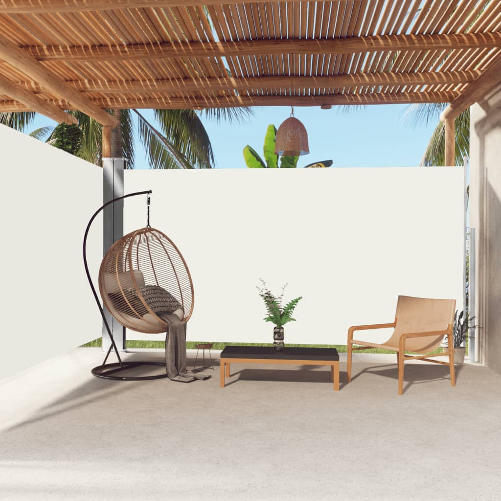 Retractable Side Awning Cream 200x600 cm - Decor Base