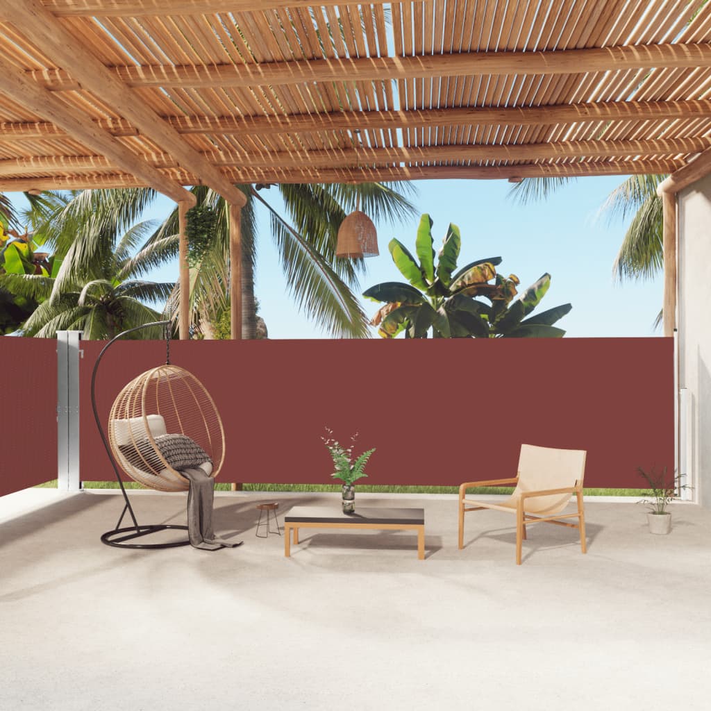 Retractable Side Awning Brown 160x1000 cm - Unbeatable Bargains