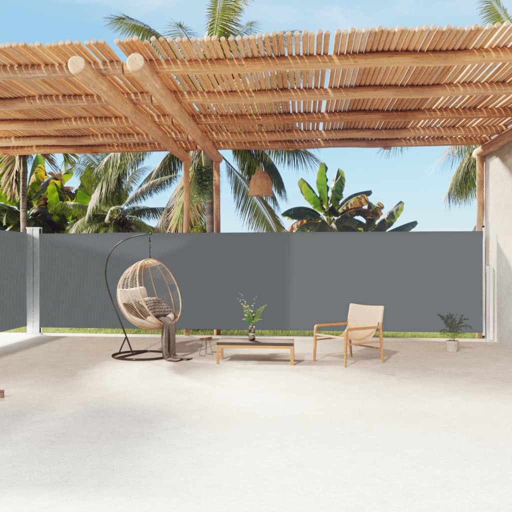 Retractable Side Awning Anthracite 180x1200 cm - All Things Good