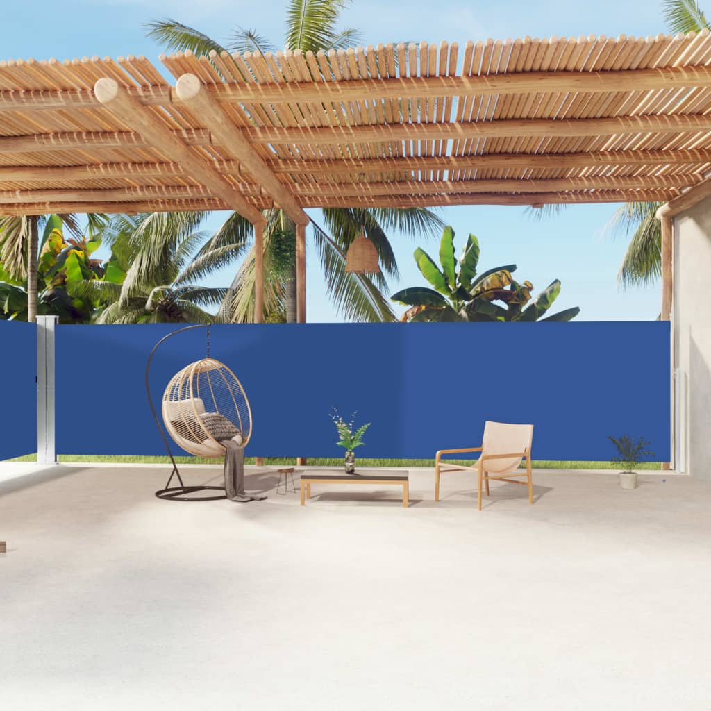 Retractable Side Awning Blue 180x1200 cm - Millennium Furniture