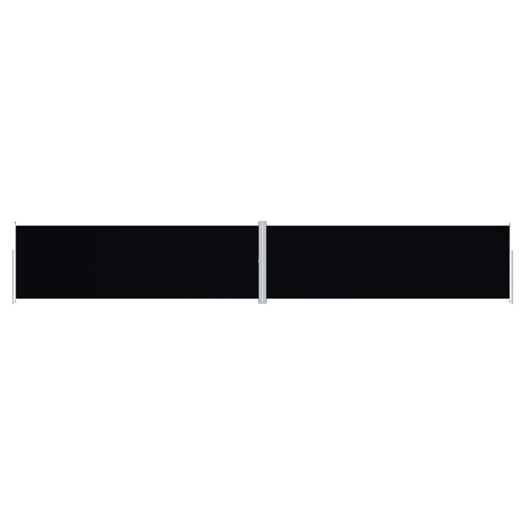Retractable Side Awning Black 200x1200 cm - Merkel Designers