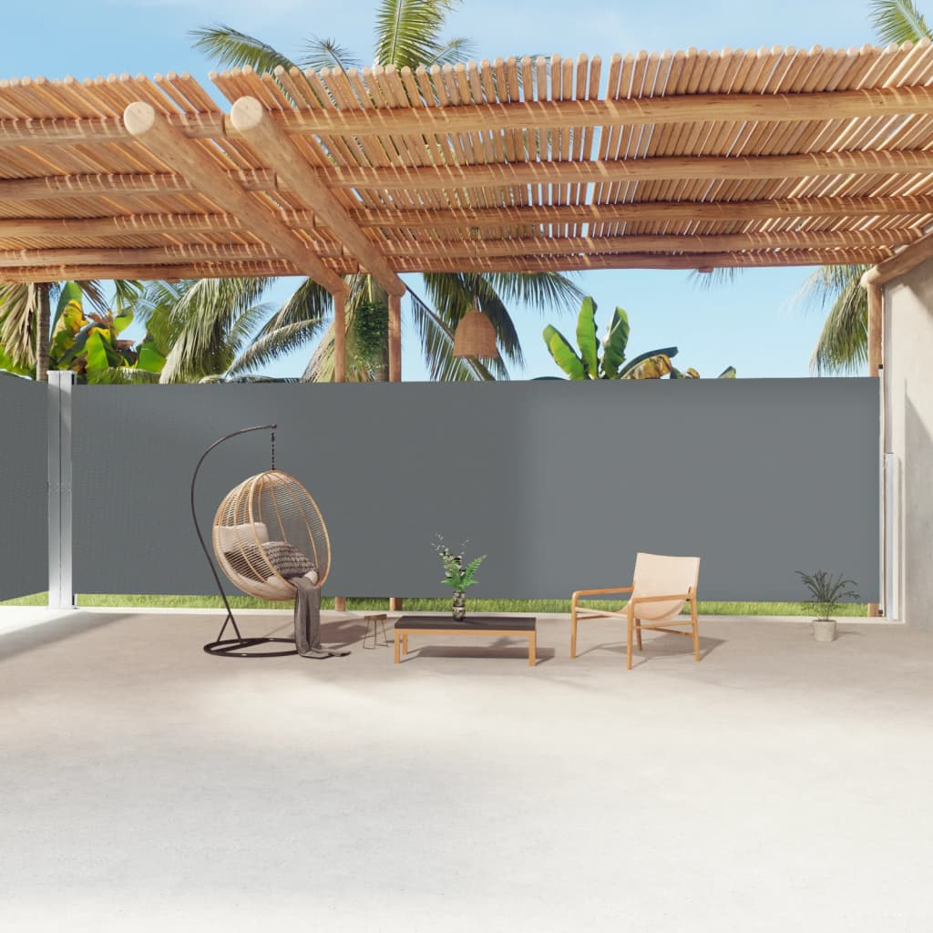 Retractable Side Awning Anthracite 220x1200 cm - Sid & Sam