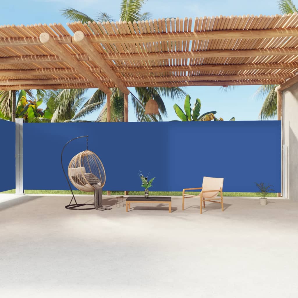 Retractable Side Awning Blue 220x1200 cm - Millennium Furniture