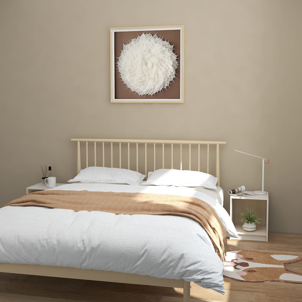 Bedside Table - OLBIA 2 Piece Nightstand White 35.5cm - The Home Maker