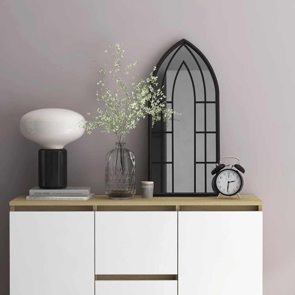 Mirror Black 70x30cm Iron for Indoor Use - Design Hut