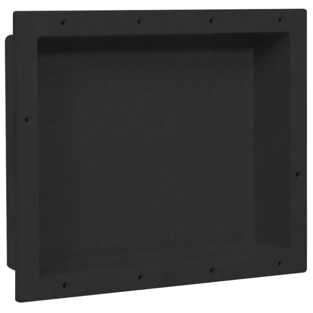 Shower Niche Matt Black 41x51x10 cm - Design Hut