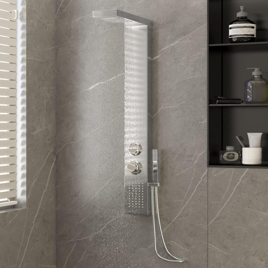 Shower Panel System Stainless Steel Square - Merkel Designers