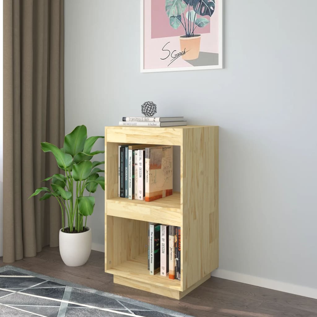 Book Cabinet 40x35x71 cm Solid Pinewood - Decor Base