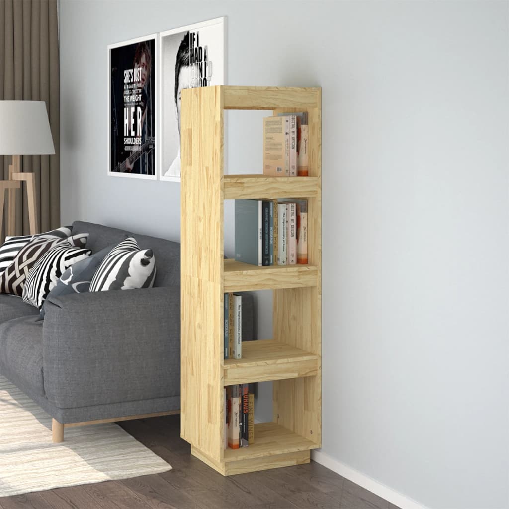 Book Cabinet/Room Divider 40x35x135 cm Solid Pinewood - Style and Chic