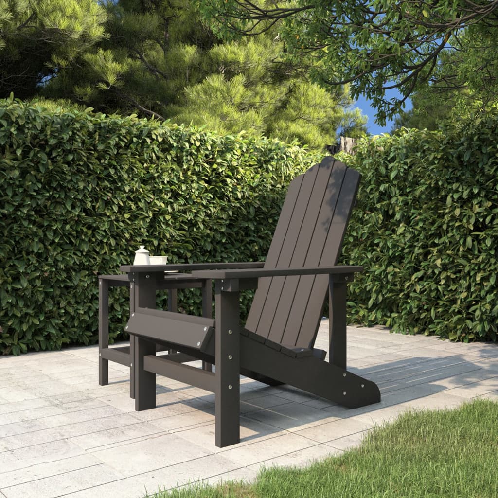 Garden Adirondack Chair HDPE Anthracite - Tyrell & Tyrell