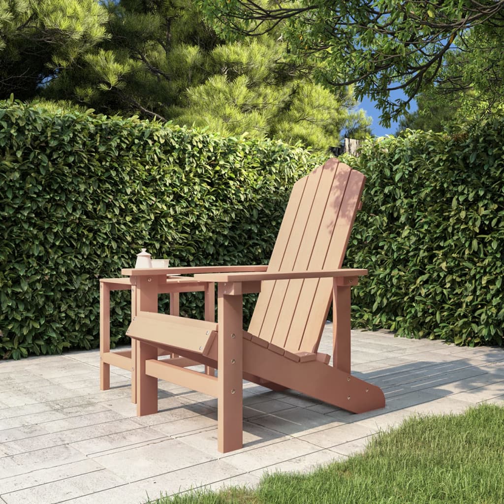Garden Adirondack Chair HDPE Brown - Merkel Designers