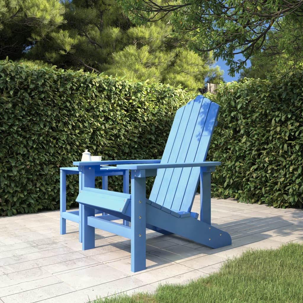 Garden Adirondack Chair HDPE Aqua Blue - All Things Good